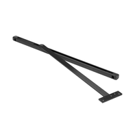 Rixson 10-326 surface mounted overhead door stop with hold open, black finish, arm and slide track