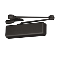 Accentra 5831-SNB heavy duty surface door closer, black, non-hold open parallel arm with spring, Grade 1