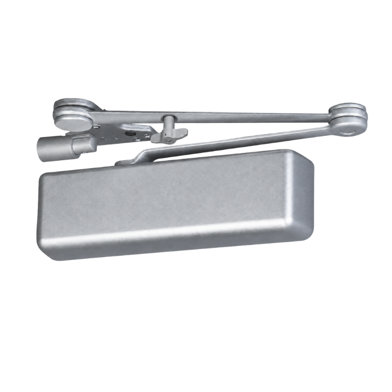 Accentra 5831T-SNB heavy duty surface door closer, satin nickel, hold open parallel arm with spring stop