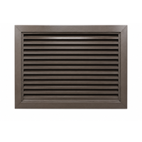 Air Louvers 800A1-BZ Metal Door Louver with Inverted "Y" Blades Self-attaching, Powder Coat Bronze Finish