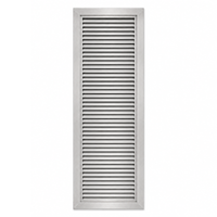 Air Louvers 800A1-SS Metal Door Louver with Inverted "Y" Blades Self-attaching, 20 gauge stainless steel, #4 finish