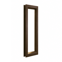 Air Louvers VLFEZ Beveled Vision Lite For 3/16'' to 1/4'' Glass, Self-Attaching, Bronze Material