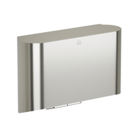 Bradley 2B4-2110000 Elvari surface mounted hand dryer, BS brushed stainless finish with curved front