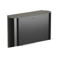 Bradley 2B4-2114900 Elvari surface mounted hand dryer in black brushed finish with curved rectangular cover