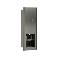 Bradley 6B1-000000 Elvari Series recessed manual liquid soap/gel sanitizer dispenser, brushed stainless steel