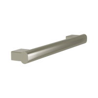 Bradley Elvari 8B1-0011800 18 inch oval grab bar in brushed nickel (BN) finish with concealed mounts