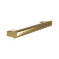Bradley 8B1-0012400 Elvari Series 24 inch oval grab bar in brushed brass (BR) finish