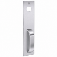 SARGENT LC814PSB-US26D exit trim pull handle, satin chrome plate with curved pull and cylinder opening