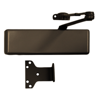 LCN 1461-HW/PA-FPC 695 surface door closer, dark bronze, hold-open arm, parallel arm shoe, plastic cover