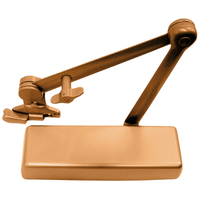 LCN 4040XP-SHCUSH-TBSRT 691 surface door closer with spring hold open Cush-N-Stop arm, dark bronze