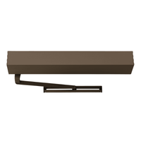 LCN 9531IQ-STD-COV-710 dark bronze electromechanical swing door operator with slide track arm