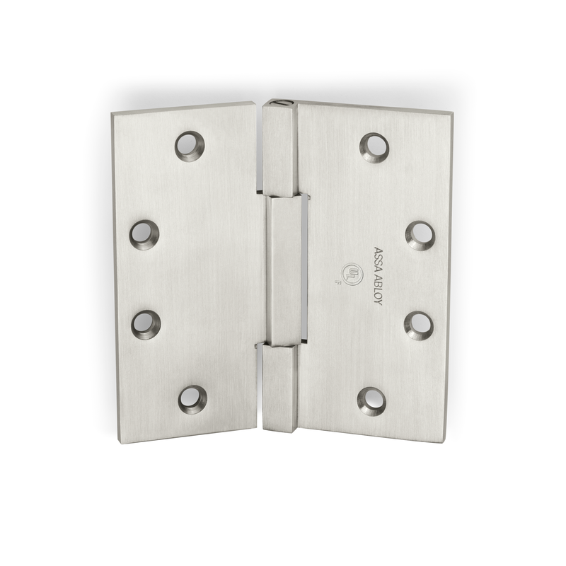 McKinney SQ314-4-1/2x4-US32D Square Barrel Hinge Standard Weight, Five Knuckle, 630 Satin Stainless Steel Finish