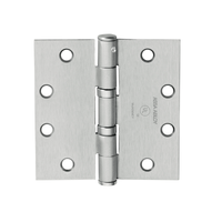 McKinney TA2314-4-1/2x4-NRP Full Mortise Standard Weight Bearing Hinge, Five Knuckle, Non Removable Pin - US32D-630 Satin Stainless Steel