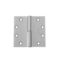 McKinney TA2731-4-1/2x4-1/2 Full Mortise Standard Weight Concealed Bearing Hinge, Two Knuckle - US26D-626 Satin Chrome - RH Right Hand