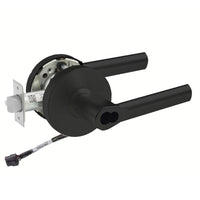 Sargent 60-RX-10XG04-LMB black storeroom cylindrical lock, LMB lever, request-to-exit, 24V, interchangeable core