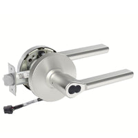 Sargent 60-RX-10XG04-LMD US26D satin chrome storeroom cylindrical lock, request to exit, LFIC core, lever handle