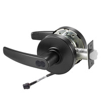 Sargent 70-RX-10XG04-LB-12V storeroom cylindrical lock, LB lever, BSP black finish, request to exit, less core
