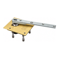 Rixson 117-3/4-LTP Bottom Center Hung Heavy Weight Pivot, Less Top Pivot, Non Handed, US4-606 Satin Brass