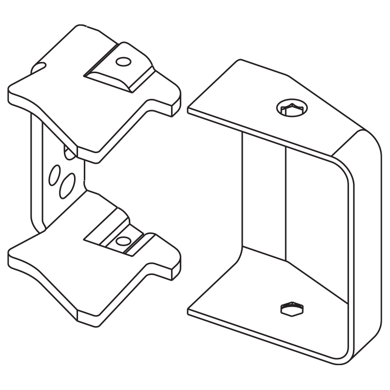 Sargent 565-US4 Standard Metal End Cap Kit