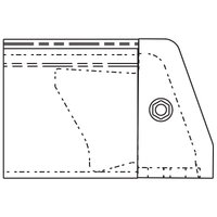 Sargent 665 10B Flush End Cap for 80 Series Devices Oil Rubbed Bronze