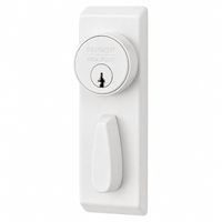 Sargent AD-106 auxiliary outside control storeroom function, WSP white finish, key cylinder and thumbturn