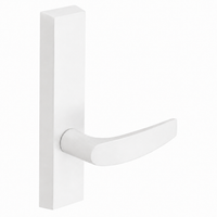SARGENT 710-ETB-WSP dummy lever trim, white suede powder coat, rectangular escutcheon for 80 Series exit devices