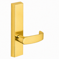 SARGENT 710-ETL dummy lever trim for 80 Series exit devices, polished brass US3, rectangular escutcheon