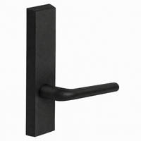 SARGENT 710-ETME-BSP dummy lever trim for 80 Series exit devices, black suede powder coat, rectangular escutcheon