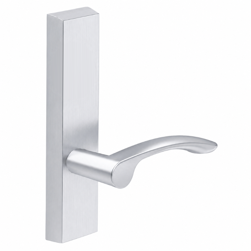 SARGENT 710-ETMV dummy lever trim, US26D satin chrome, rectangular escutcheon for 80 series exit devices