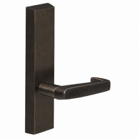 SARGENT 710-ETNJ dummy lever trim for 80 Series exit devices, US10B oil-rubbed bronze rectangular escutcheon