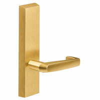 SARGENT 710-ETNJ dummy lever trim for 80 Series exit devices, satin brass US4 with rectangular escutcheon