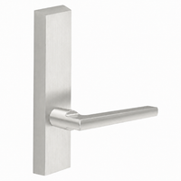 SARGENT 715-8-ETMD exit device trim with MD lever, satin nickel US15, rectangular escutcheon