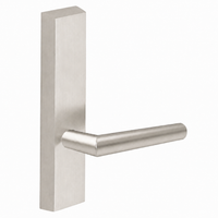 SARGENT 715-8-ETMI exit device trim with MI lever, satin nickel US15, rectangular escutcheon, non-keyed