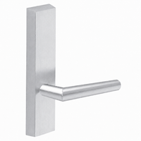 SARGENT 715-8-ETMI exit device trim with MI lever, US26D satin chrome, rectangular escutcheon, non-keyed