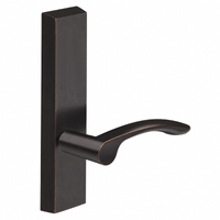 SARGENT 715-8-ETMV exit device trim with MV lever, US10BE oil-rubbed bronze rectangular escutcheon