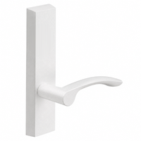 SARGENT 715-8-ETMV exit device trim, white suede powder coat, ET escutcheon with MV lever, non-keyed