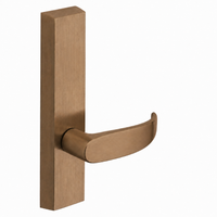 SARGENT 715-8-ETP exit device trim, P lever on rectangular escutcheon, satin bronze US10 finish
