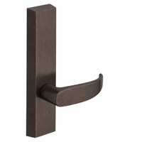SARGENT 715-8-ETP exit device trim with P lever, US10BE dark bronze finish, rectangular escutcheon