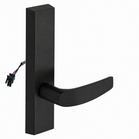 SARGENT 773-8-ETB-24V-BSP electrified exit device trim, black suede powder coat escutcheon with B lever