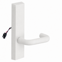 SARGENT 773-8-ETJ-12V WSP electrified exit trim with J lever, white suede powder coat, no cylinder