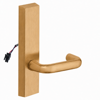 SARGENT 773-8-ETJ-24V-US10 electrified exit device trim with J lever, satin bronze finish, rectangular escutcheon