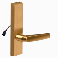 SARGENT 773-8-ETMJ-12V-US10 electrified exit trim with MJ lever, satin bronze finish, rectangular escutcheon