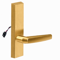 SARGENT 773-8-ETMJ-12V electrified exit trim with MJ lever, satin brass US4 finish, rectangular escutcheon