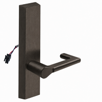 SARGENT 773-8-ETND-24V electrified exit trim with ND lever, dark bronze US10B finish, rectangular escutcheon