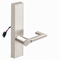 SARGENT 773-8-ETND-24V-US15 electrified exit device ET trim with ND lever, satin nickel escutcheon, no cylinder