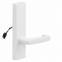 SARGENT 773-8-ETNJ-12V-WSP electrified exit trim, white suede powder coat, NJ lever, rectangular escutcheon