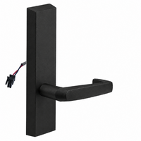SARGENT 773-8-ETNJ-24V-BSP electrified exit device trim, black suede powder coat, NJ lever escutcheon