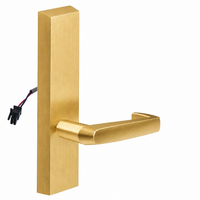 SARGENT 773-8-ETNJ-24V US4 electrified exit device trim with NJ lever, satin brass rectangular escutcheon