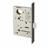 Sargent 8215 US10B mortise lock body only, oil-rubbed bronze faceplate, passage/closet function with latch bolt
