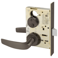 Sargent 8265-LNB Privacy Bedroom or Bath Mortise Lock, B - Lever, LN - Rose, Field Reversible, Grade 1